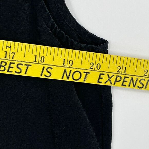 EILEEN FISHER Women’s Silk Tank Top Size M Black Sleeveless Minimalist Basic - Picture 5 of 7